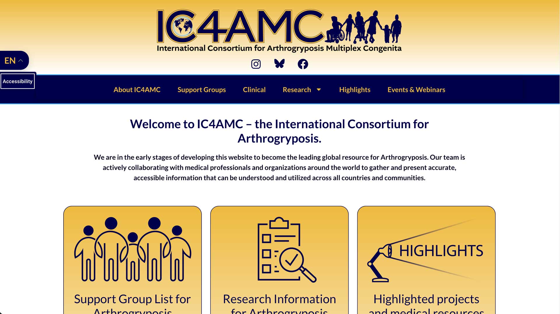 IC4AMC an international resource for Arthrogryposis